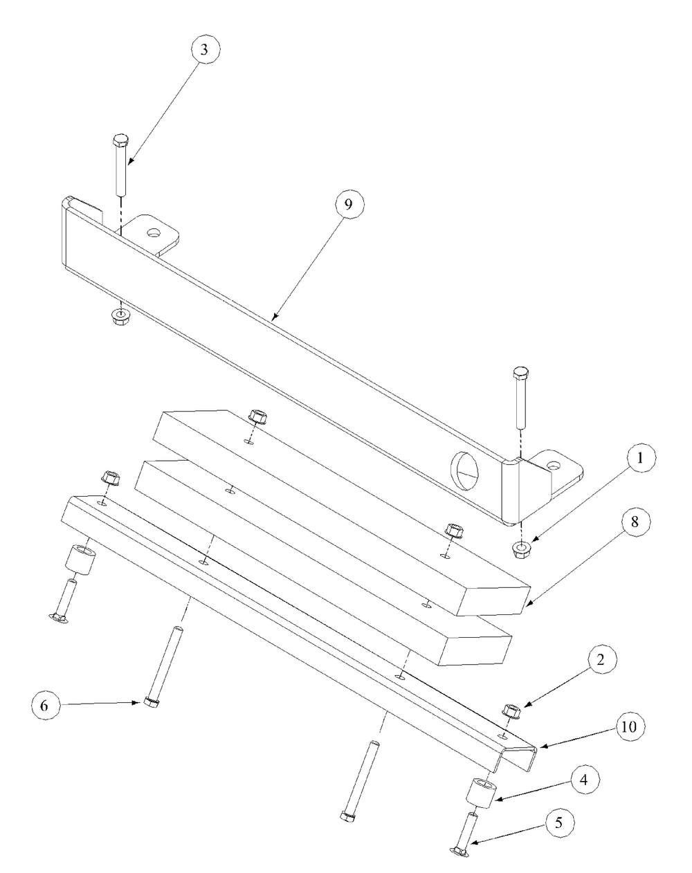 Rear Bumper Diagram and Parts List for M60-KW (53AB5D8X150-25-HP)(2003 1/2) Cub Cadet Lawn Tractor